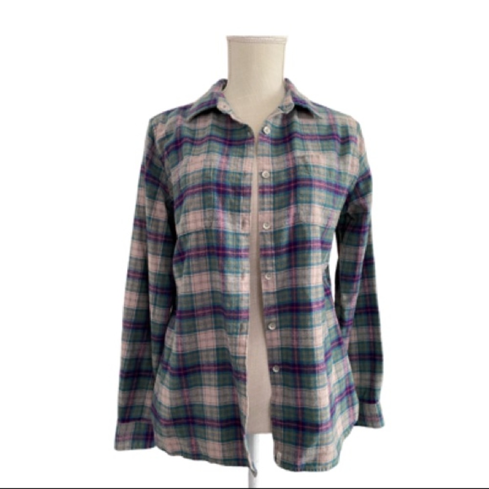 Woolrich Plaid Long Sleeve Shirt -Size M